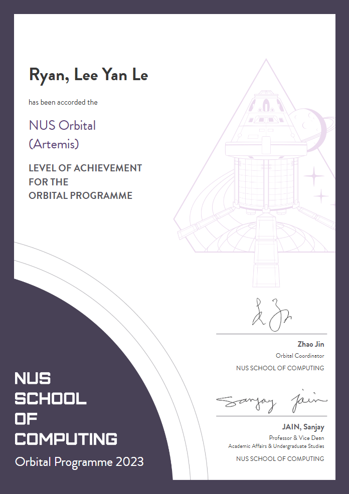 NUqueSt Certificate 1